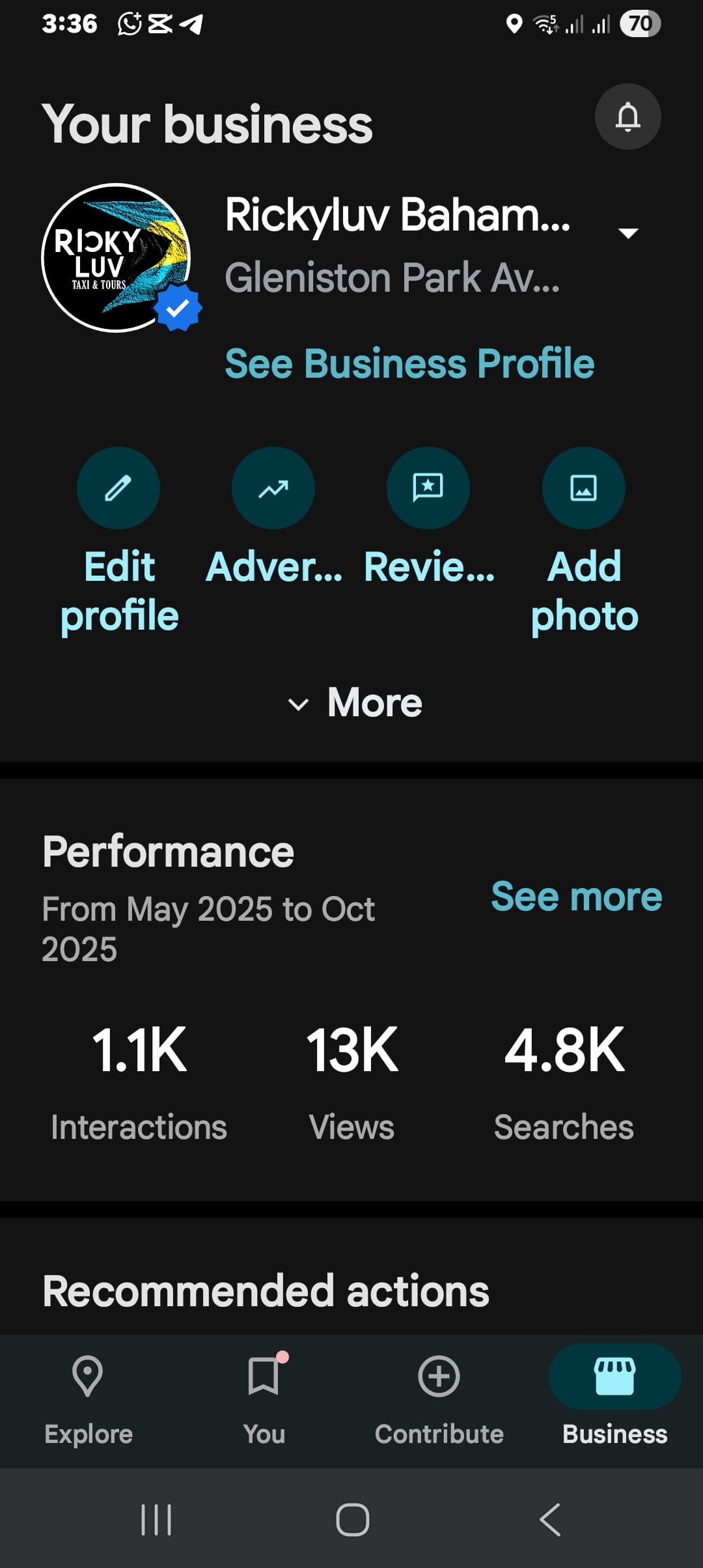 Google performance snapshot Week 2, October 26 2025 – momentum building